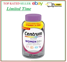 Centrum Silver Women 50+, Multivitamin, Multimineral, Immune 275 Tablets