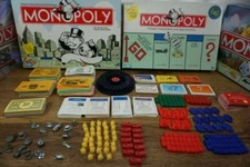 Monopoly Board Game Replacement Parts - Money, Houses, Properties Cards and More