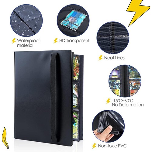 360 Cards Pocket Card Binder 9 Pocket Trading Card Album Folder Collection Case - Picture 3 of 23