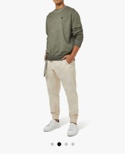 Helmut Lang Military Army Washed Crewneck Sweater Men Size Large