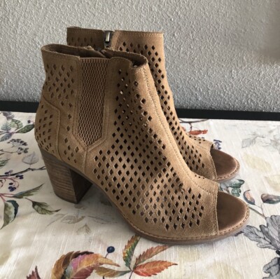 Toms Majorca Peep Open Toe Toms Toms Majorca Peep Toe Metallic