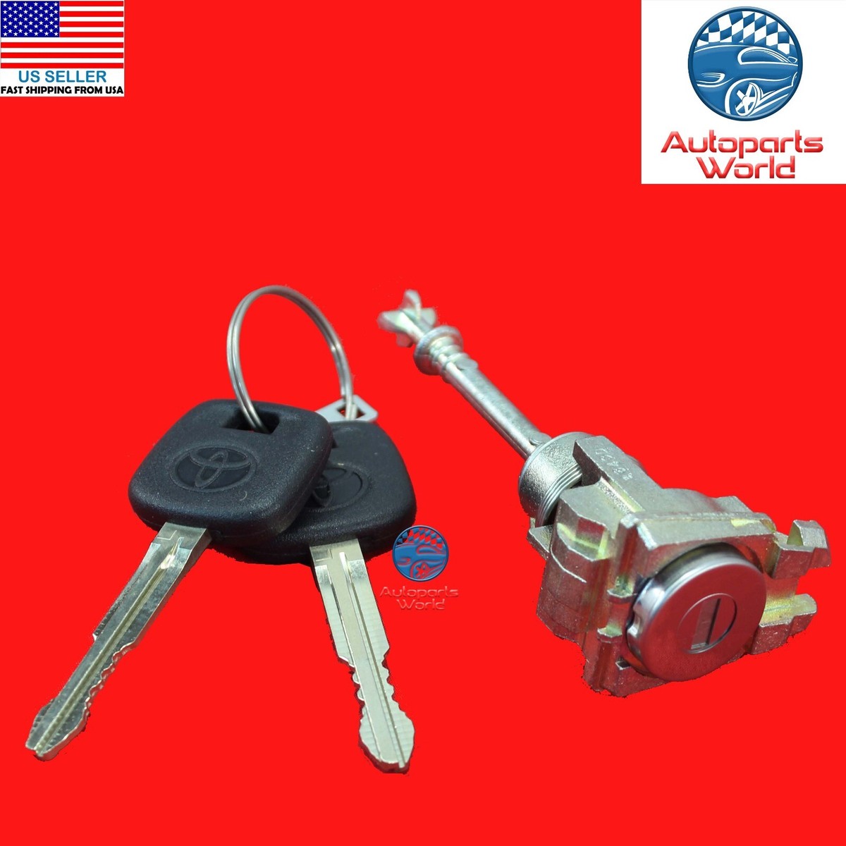 【新品】 オリバーガル Malletier Key GENUINE OEM TOYOTA 05-15 TACOMA LEFT DRIVER LOCK CYLINDER & KEYS