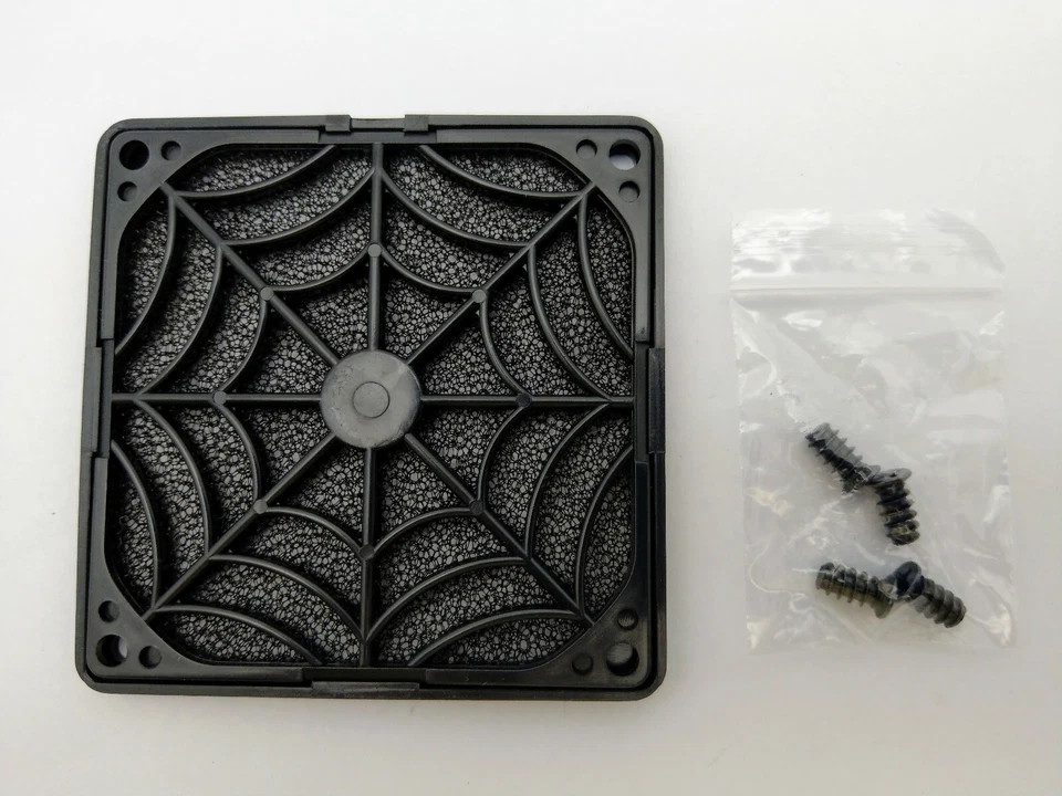 2-Pack: NEW EverCool Black Plastic Filter Guard for 80mm & 92mm Case Cooling Fan - Image 4 of 4