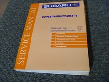 2000 Subaru Impreza Engine Body Electrical Transmission Service Repair Manual