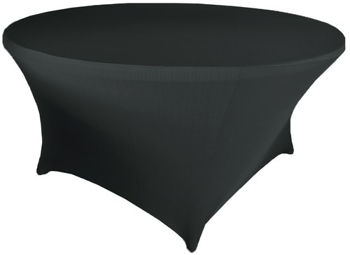 Wedding Linens Inc. 6 Ft Round Spandex Fitted Table Covers Tablecloths - Picture 17 of 41