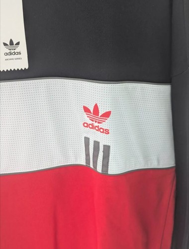 Adidas Archive Series - Suéter - Talla XL - Nuevo Con Etiquetas - Negro/Rojo/Blanco - Imagen 2 de 8