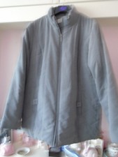 Bhs Ladies Grey Padded Winter Coat: Size 18: