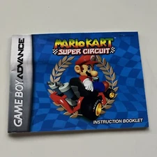 Mario Kart Super Circuit Manual Booklet Nintendo Game Boy Advance GBA Authentic