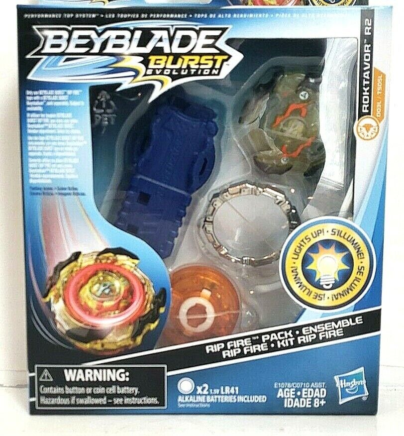 Hasbro Beyblade Evolution Roktavor R2 Rip Fire Pack Lights Up Ship 630509632916 |