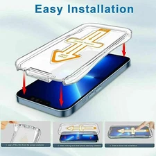 US 2/4 Pack For iPhone 13 / 13 Pro Glass Screen Protector w/ Auto-Alignment Kit