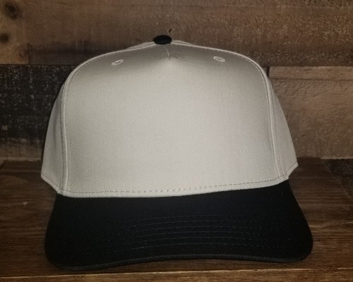 NEW CREAM BLACK OTTO CAP HAT 5 PANEL MID PROFILE SNAPBACK VINTAGE A FRAME 31069