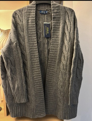 NEW womens RALPH LAUREN WOOL CASHMERE open shawl cardigan size XS - Picture 6 of 7