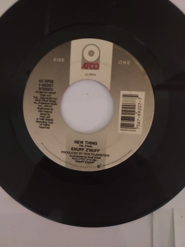 45 RPM Vinyl Record Enuff Z Nuff New Thing VG - Picture 2 of 4