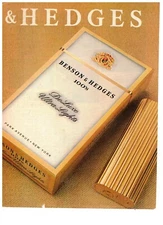 Benson and Hedges 100s Deluxe Vintage 1993 Print Ad