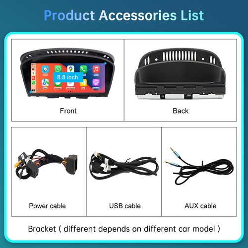 Wireless CarPlay Linux Auto Touchscreen Für BMW E90 E91 E92 E93 E60 E61 CCC - Bild 14 von 15