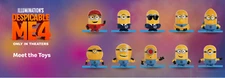 2024 McDONALD'S Despicable Me 4 Dreamworks Minions HAPPY MEAL TOYS Or Set