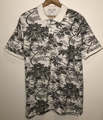 floral polo white