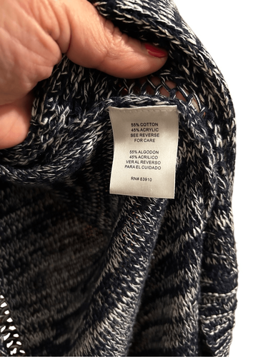RXB Women’s Size M Blue Knit Sleeveless Vest Knit Cardigan - Picture 12 of 12