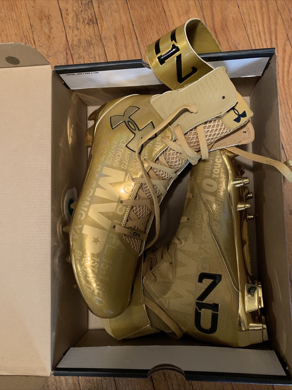 black and gold cam newton cleats