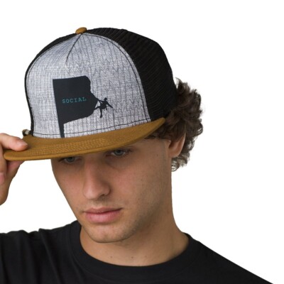 Prana Journeyman Trucker Snapback Hat Nomad Climber