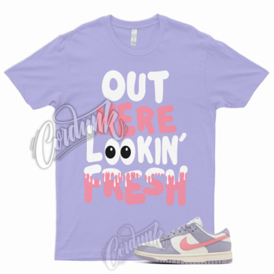 FRESH T Shirt to Match Dunk Low Indigo Haze WMNS Coral Chalk Purple Sail 1