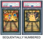 Pokemon PSA 10*2 Charizard & Pikachu Metal Card 2021 Celebrations UPC ENG