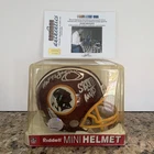 John Riggins Signed Washington Commanders Mini Helmet SB XVII MVP GA COA