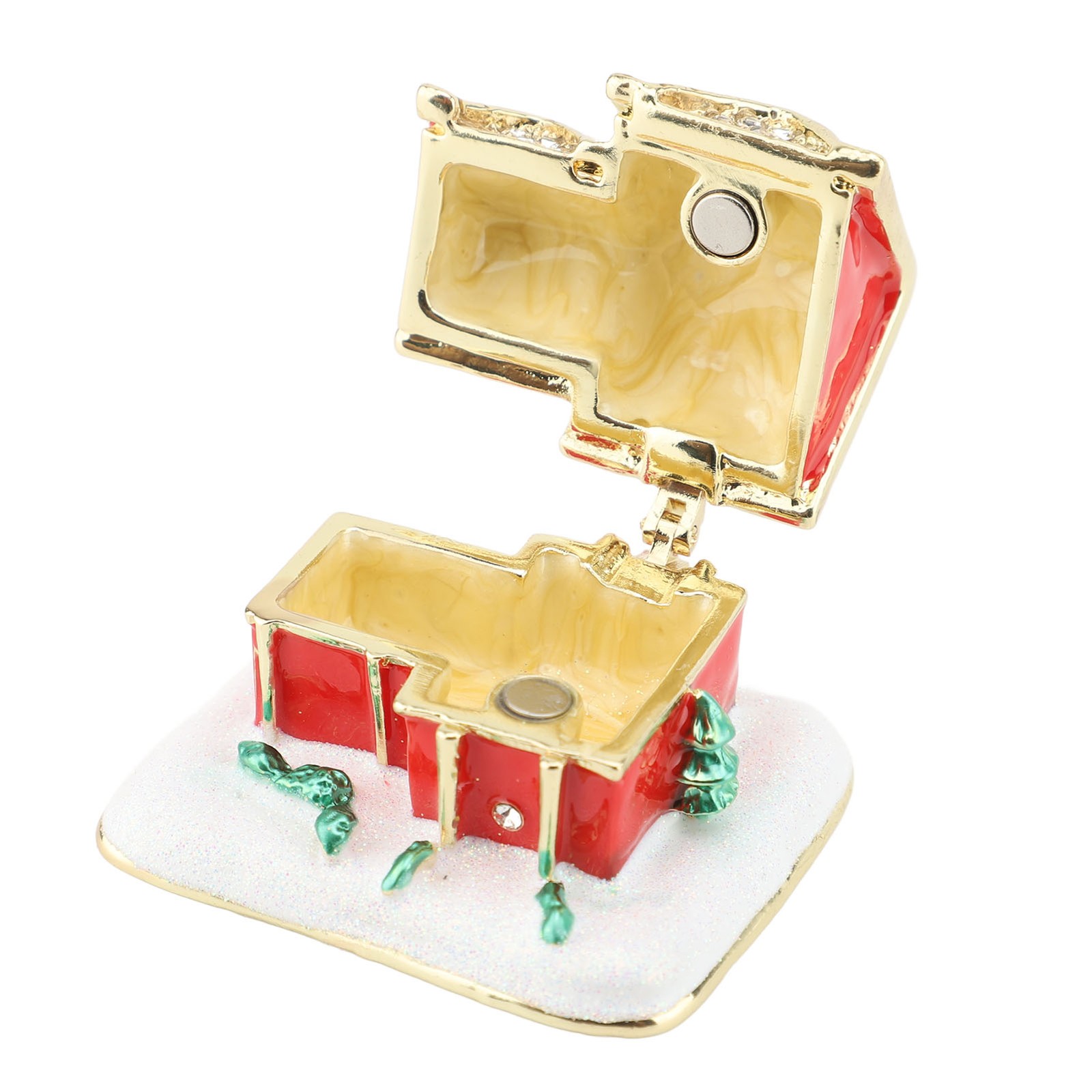 Jewelry Box Exquisite Craftsmanship Trinket Box For Ring Ear Studs Necklaces For