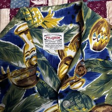 Vintage 1950  s  Pilgrim Sportswear  Hawaiian shirt - 100 Rayon Made In Japan