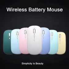 Wireless Mouse Bluetooth Silent 2.4G Dual-mode Comfort Morandi Color Portable