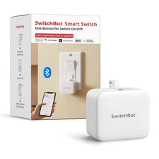 SwitchBot Smart Switch Button Pusher - Bluetooth Fingerbot for Rocker Switch/...