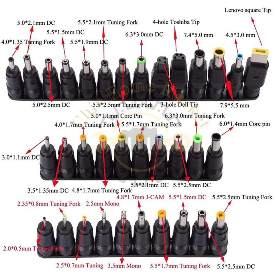 96W Universal Laptop Power Supply Charger Adapter w/ 42 Tips Notebook Charger US - Image 3 of 4