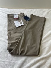 NWT Mens Gap 5 pocket pant slim Pants 34x30 Tan