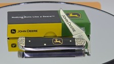 Case XX John Deere Black Synthetic RussLock Scrolled Bolsters 15788 With Display