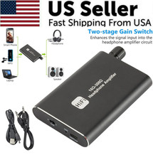 16-300   HIFI Headphone Amplifier Portable Earphone AMP 3.5mm w/ Audio USB Cable