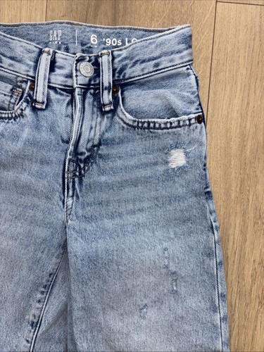 Gap Kids 6 Slim 90’s Loose Jeans With Adjustable Waist - Picture 4 of 21