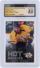 Seth Jones Predators Signed 2013-14 Panini Score Update #688 CGC 10 Rookie Card. rookie card picture