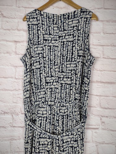 NWT $139 Chico's Printed Knit Belted Crop Wide Leg Jumpsuit Size 3 US XL - Picture 11 of 14