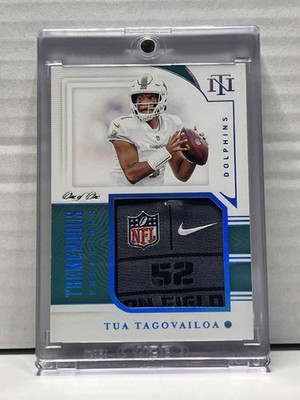 2021 Panini National Treasures Tremendous Treasures Tua Tagovailoa 1/1 GAME WORN