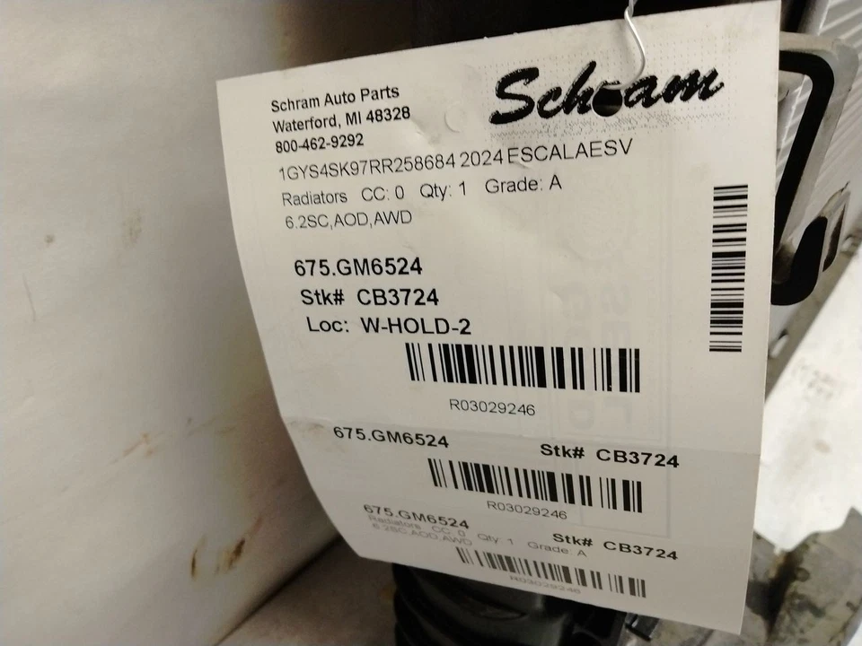 Radiator For 2024 Cadillac Escalade ESV 3029246 - Image 3 of 4