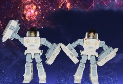 Transformers SS86 custom Daniel And Spike in Exisuits