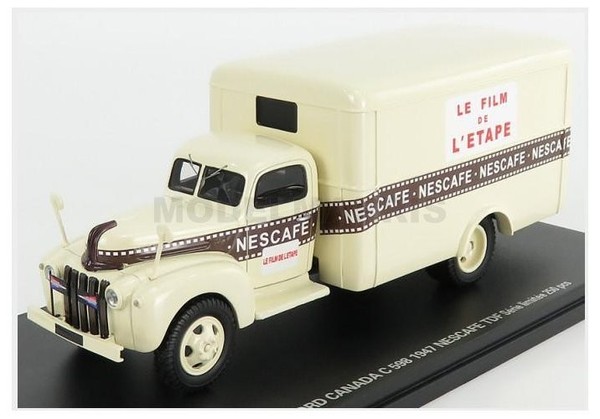 Perfex PE220 Ford USA - Kanada Truck Van Nescafe 1947 - Cream Brown - 1/43-image