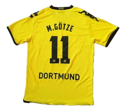 Kappa Mario Götze BVB Borussia Dortmund Trikot 2011/2012 UCL gelb Sz. S/M - Bild 1 von 4