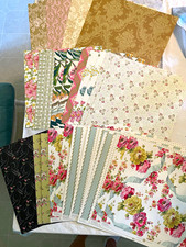 Anna Griffin 12x12 Assorted Floral Cardstock New