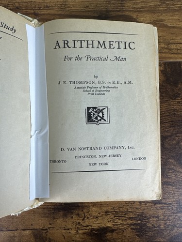 MATHEMATICS FOR SELF STUDY VINTAGE 1946 SET OF 4 ALGEBRA, TRIG, CALC, ARITHMATIC - Picture 20 of 22