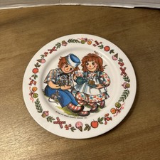 Vintage 1969 Raggedy Ann Andy Collectible Plate Oneida Deluxe 7.5