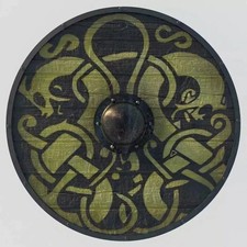 Beautiful Medieval Viking 24'' Shield Knot Battle Ready Wooden Shield Best Gift