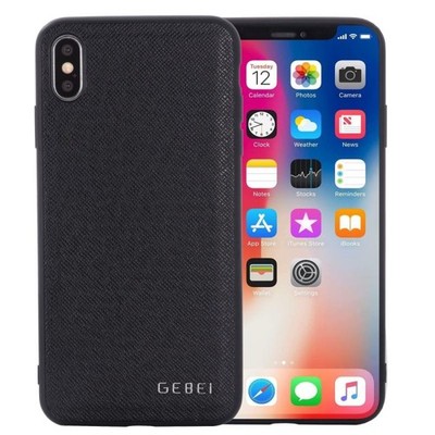 Für iPhone 11 Pro GEBEI Full Cover Stoßfeste Leder Schutzhülle