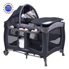 Baby Playard with Canopy Portable Crib Changing Table Pamo Babe infant toddler