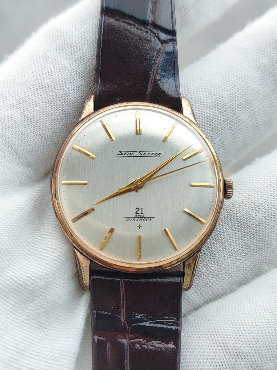 Vintage Seiko J15006 SKYLINER 21 Jewels Gold Filled (1960s) Hand